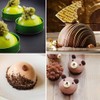 Set of 3, Silicone Chocolate Candy Molds, findTop Round Sphere