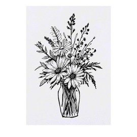 Large 'Wildflower Bouquet' Temporary Tattoo (TO00075361)