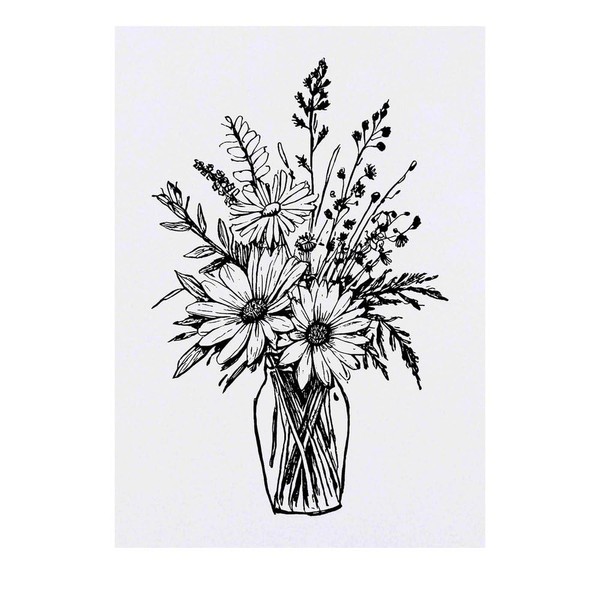 Large 'Wildflower Bouquet' Temporary Tattoo (TO00075361)