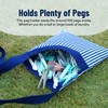 Peg Bag with Shoulder Strap | Striped Pattern Peg Holder