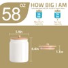 Sweejar Ceramic Kitchen Canisters, 58 FLOZ Porcelain Food Storage Jar