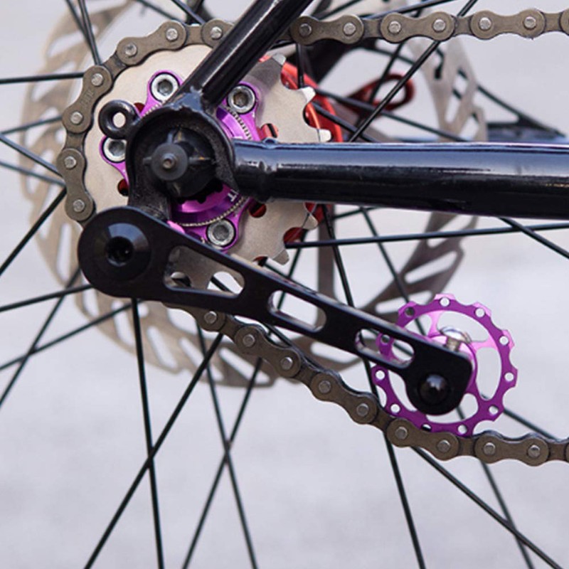 Saycker Bicycle Tensioner, Bike Chain Tensioner, Aluminum Alloy Adjustable Chain