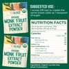 Organic Pure Monk Fruit Sweetener, No Erythritol 4oz, 100% Monk