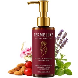 FERMELUXE Body Firming Oil for Crepe Skin, Luxury Body Oil Skin Tightening, Hydrating & Nourishing Dry Skin, Moisturizing Lifting Oil for After Shower,100ML (1)