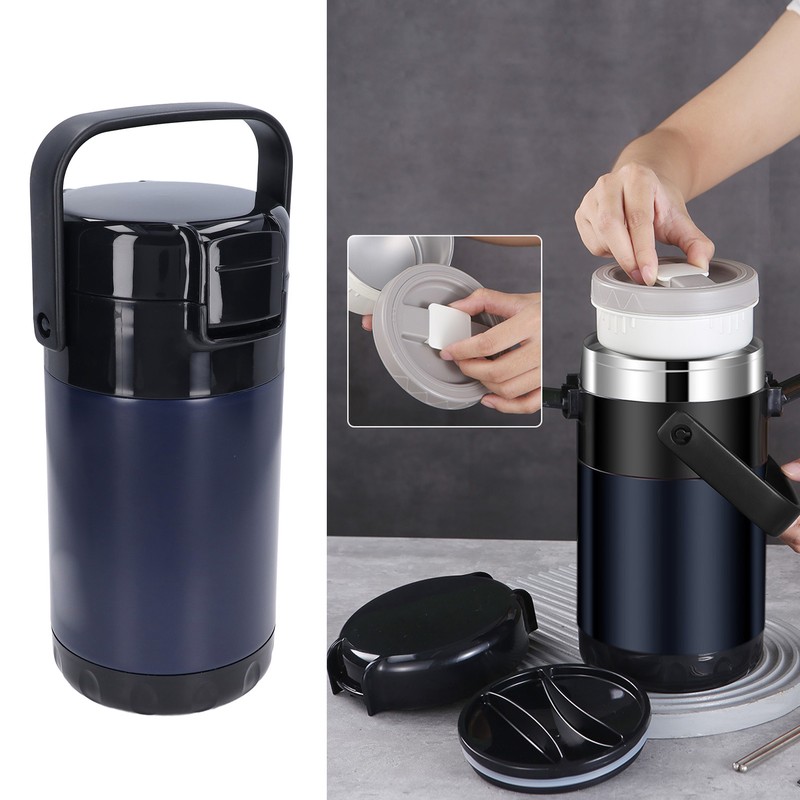 2.6L Thermal Food Container 304 Stainless Steel 4 Layers Vacuum