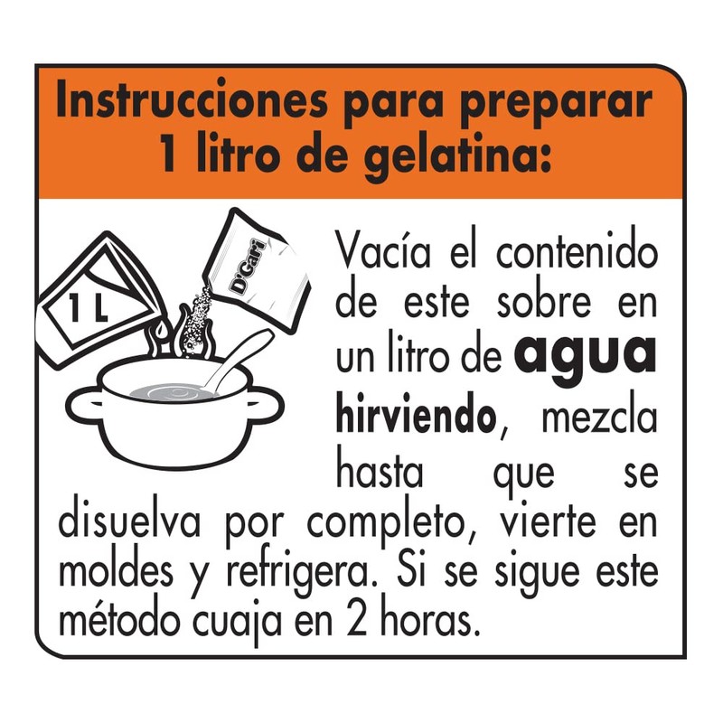 D'Gari Gelatin Dessert -Cristalina 5 pack (CRISTALINA)