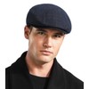 Comilaka Men's Flat Cap Barret Cap Gatsby Peaked Cap Adjustable