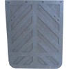 Black Semi Truck and Trailer Mud Flaps - Chevron 24"