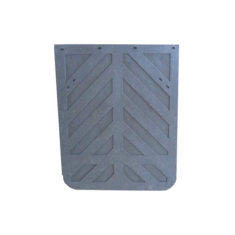 Black Semi Truck and Trailer Mud Flaps - Chevron 24"
