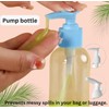 Empty Travel Bottles Refillable Toiletry Liquid Container Set Leakproof Transparent