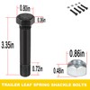 9/16"-18 X 3 Long Trailer Leaf Spring Shackle Bolts (Grade