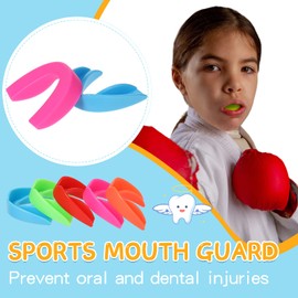 Konohan Kids Youth Mouth Guard for Sports Boys Girls Mouthguard Kids Football Mouthpieces Sports Mouth Braces Athletic Teeth Mouth Protection for Boxing Hockey Lacrosse Basketball(5 Colors)