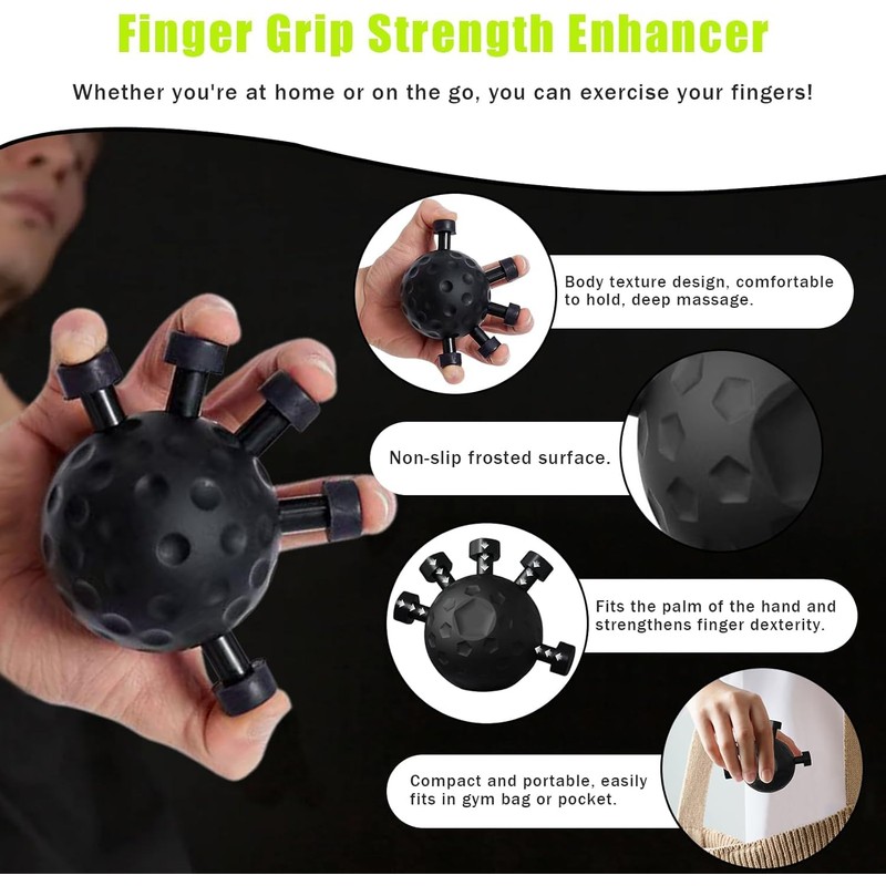 Hand Grip Strengthener, Finger Exercise Trainer, Strength Training Device for