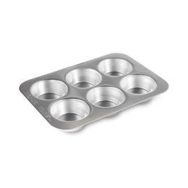 Nordicware 42990 Molde para 6 Muffins, Aluminio Natural