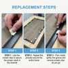 2.6cm Screen Repair Clips for Rescreening Pool and Patio Flat