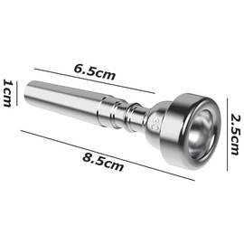 3 pcs Silver Trumpet Mouthpiece,3c 5c 7c Trumpet Accessories,Musical Instrument Accessories,Mouthpiece Replacement Set,for Beginners And Professional Players