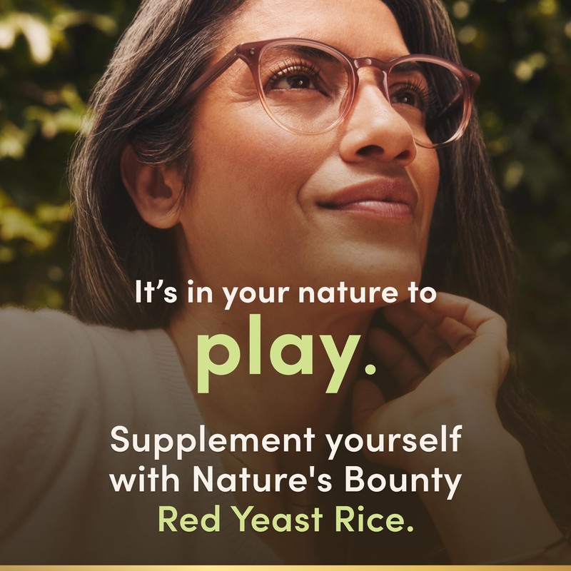 Nature's Bounty Red Yeast Rice Pills and Herbal Health Supplement,