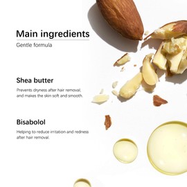 Body Hair Removal Cream with Spatula Applicator, Gentle Facial & Body Hair Removal Creams For Sensitive Skin, Gentle Painless Hair Removals Cream Kit, Unisex