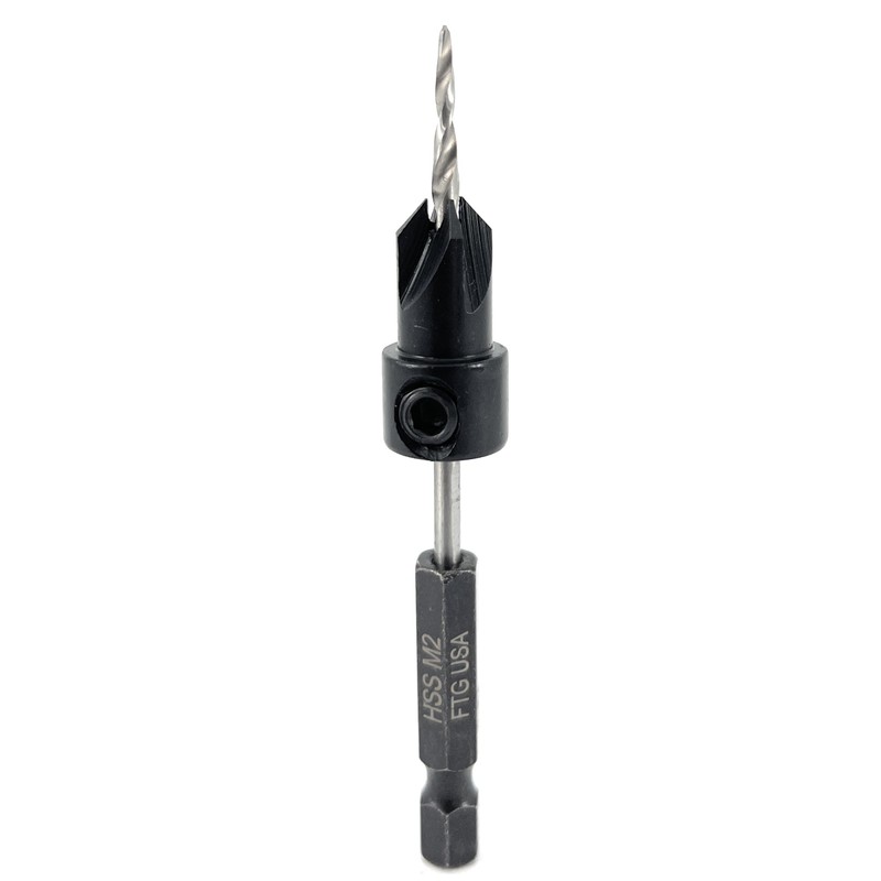 FTG USA Countersink Drill Bit for Wood with Tapered Drill