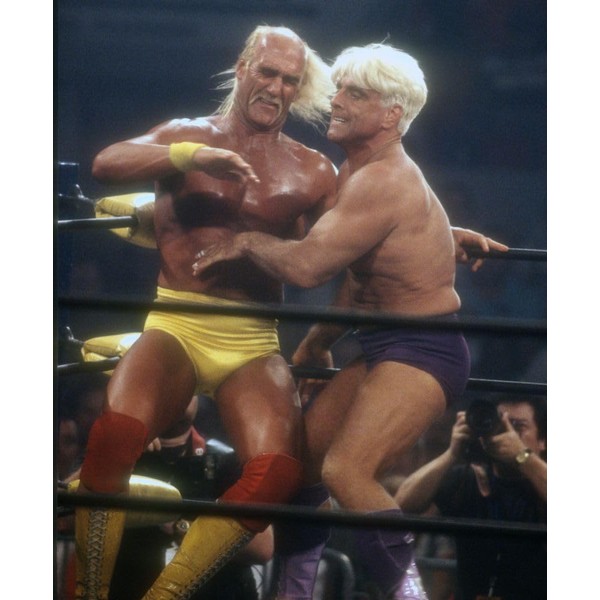 Hulk Hogan vs. Ric Flair 1990 Photo By John Barrett