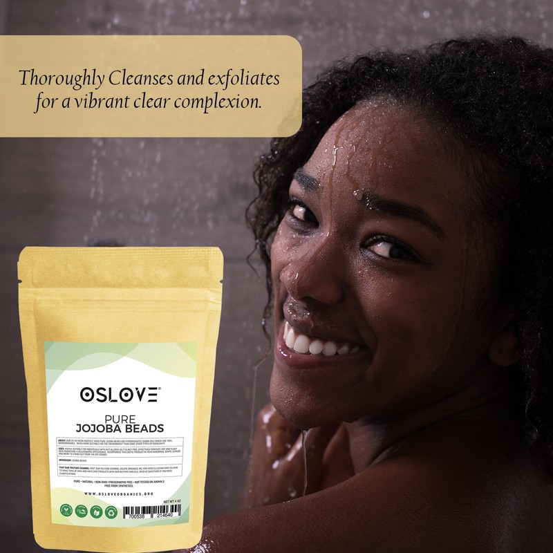 Oslove Organics Pure Jojoba Beads- 20/40 Mesh Size | Cleanses