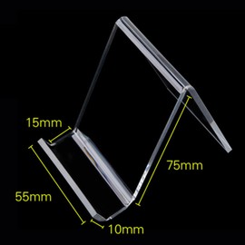 HOTQ Book Display Stand, Display Shelf, Acrylic Display Stand, Display, POP Advertising Menu, Acrylic Stand, Acrylic Stand, Acrylic Stand, Acrylic (Set of 10)