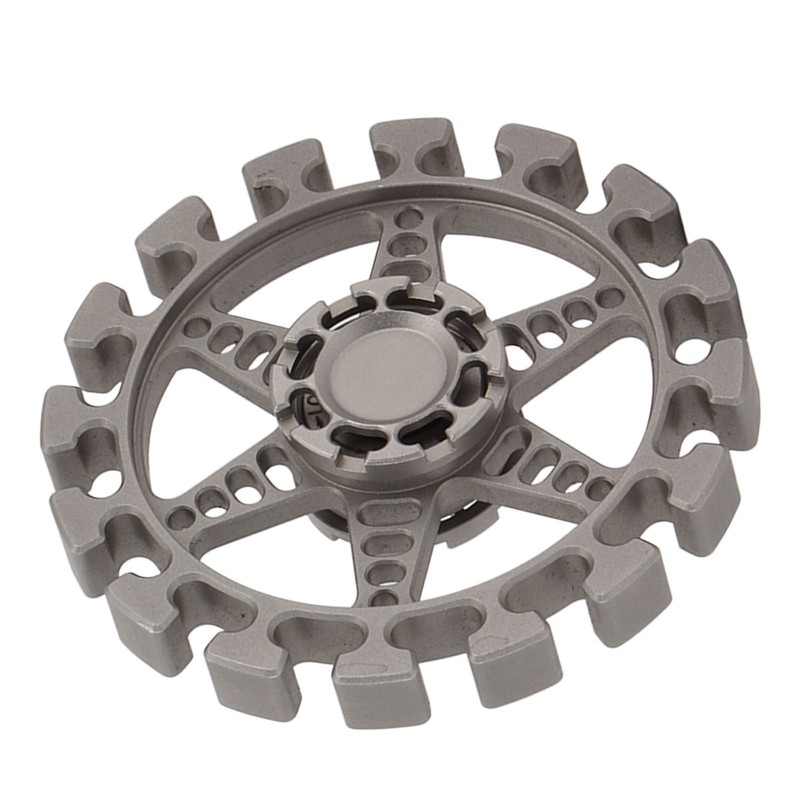 Metal Fingertip Gyroscope Round Shaped Reduce Anxiety Rotating Decompression Toy