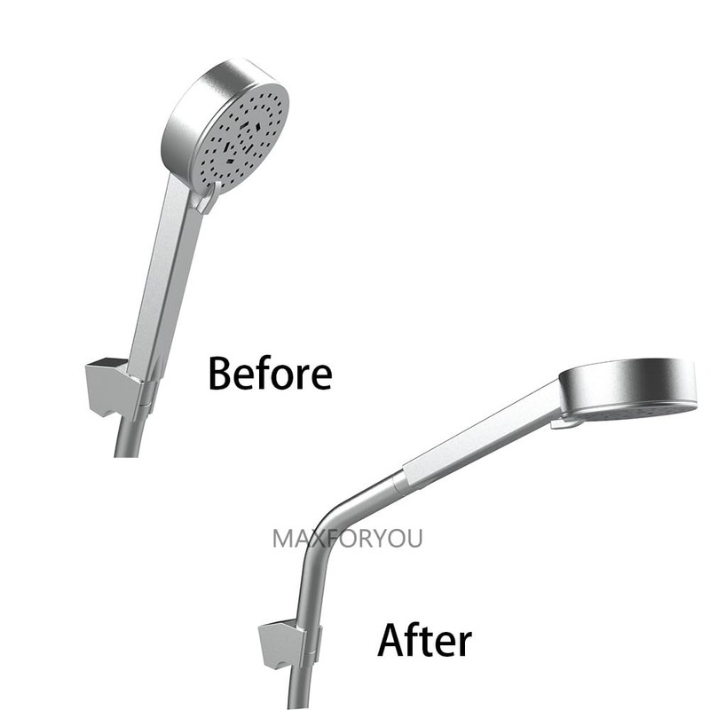 Maxforyou Curved Forward 20cm Universal G1/2" Handheld Shower Extra Hose