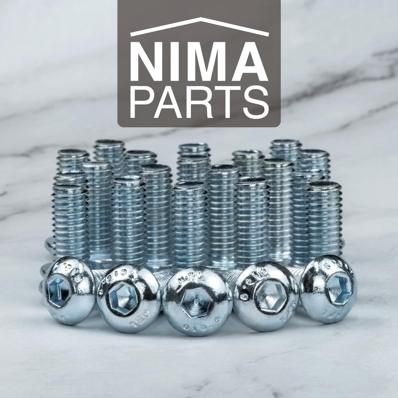 25 x pan head screws with hexagon socket, galvanised, stainless