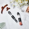 Tioncy Brochas Polvos Compacta Recargables Cepillo Aplicador Viaje Reutilizable Frasco