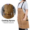 Multi Function Waterproof Waxed Canvas Apron Working Tool Aprons for