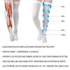 Medical Grade Knee-High Anti-Embolism Compression Socks(Pair), 15-20mmHg Graduated Pressure, Ted