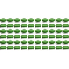 60 Ointment Jar Containers for Pads Cream/Ointment Kruke 40ml Capacity with Green Lids – Made in Germany