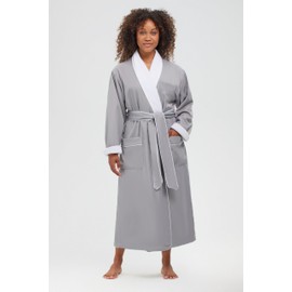 MONARCH Plush Lined Microfiber Bath Robe for Women or Men - Super Soft, Durable Luxury Spa, Resort & Hotel Bathrobe, Generously Sized (Unisex) Cypress