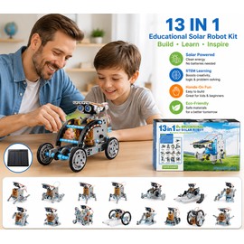 Solar Robot Kit for Kids – DIY STEM Building Toy for Hands-On Science Experiments and Creative Play