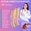 cerpite Zipper Compression Socks - 2 Pairs Open Toe Compression