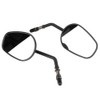 2PCS Motorcycle Motorbike Modified Oval Rearview Mirror Reflective Rear View