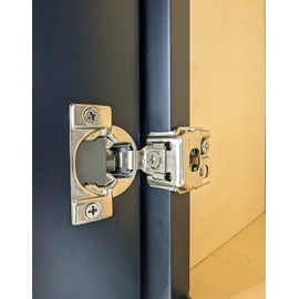 Soft Close 1-1/4" Overlay Cabinet Hinge Cabinet Kitchen Hardware Kitchen Cabinet Door Hinges with Screws 105 Degree 6 Ways 3 Cam Adjustment