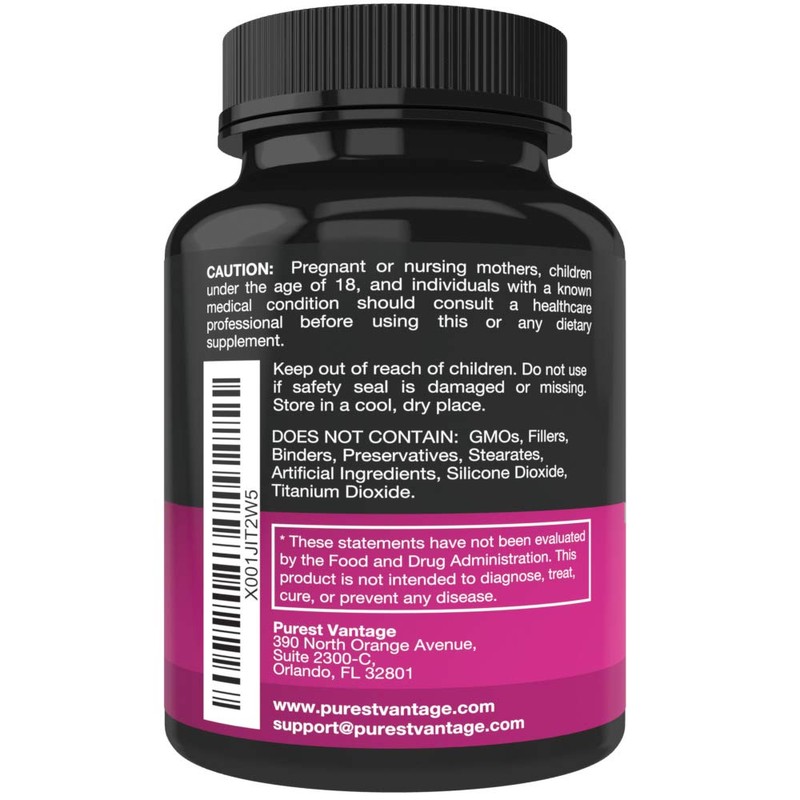 D Mannose Capsules with 600mg D-Mannose Powder Per Cap -