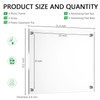 Sintuff 4 Pack Acrylic Floating Picture Frames Wall Mount Frameless
