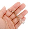 PATIKIL 10pcs 20x25mm Silver White Spiral Beads Cage Pendant Stainless