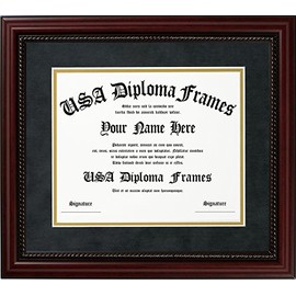 Executive Cherry Rope Diploma Frame (fits 8.5x11 or 11 x 14 documents) (11" x 14")