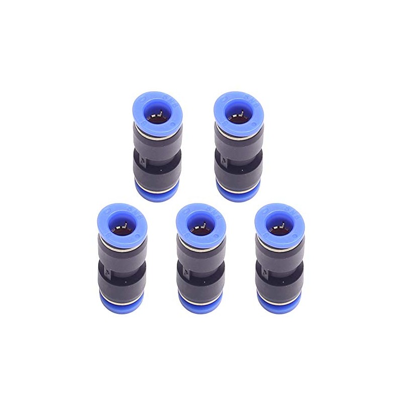 DEVMO 5PCS 8mm to 12mm Tube Air Pneumatic Push in