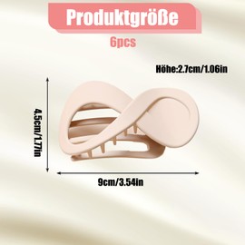 6PCS Haarspangen Damen, Entenschnabel Haarspange, Elegante Flache Haarspangen, Ideal Für Halbe Frisuren Und Styling Für verschiedene Gelegenheiten geeignet, um Mode zu zeigen