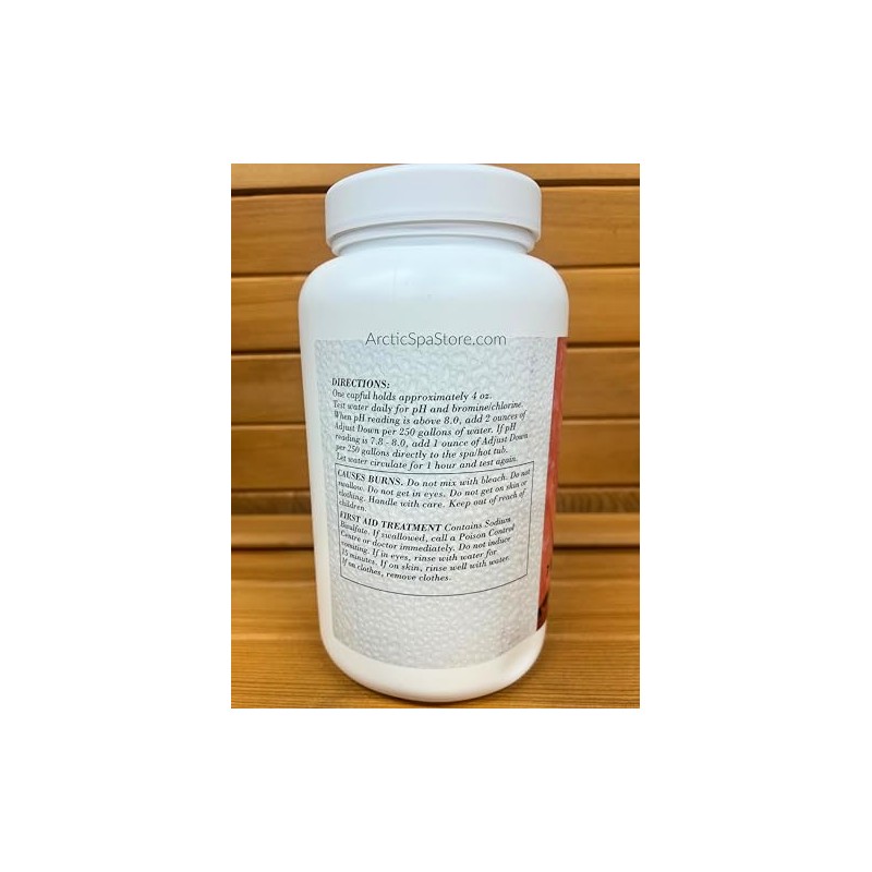 Arctic Pure Adjust Down 7 lbs, Arctic Spas Lowers pH