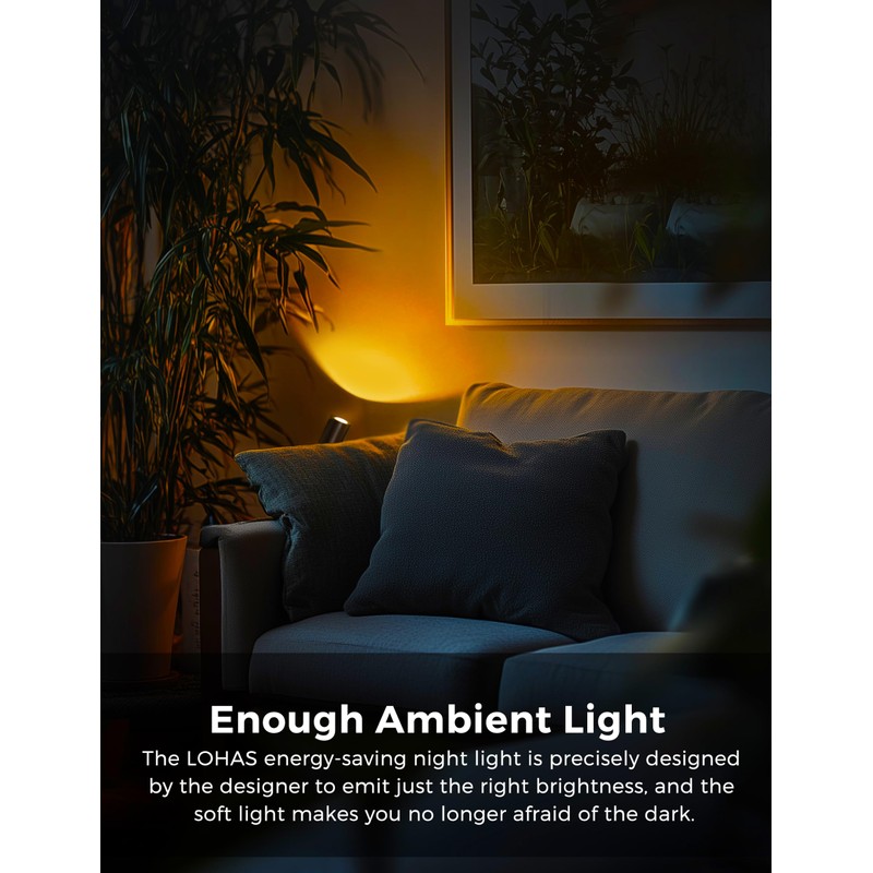L LOHAS LED Night Lights Plug into Wall, [2-Pack] Decorative