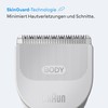 Braun Bodygroomer Series 3, +3 Zubehörteile, Extra Hautschutz, 80 Min