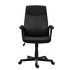 Techni Mobili PU Leather Office Chair with Padded Armrests, Height