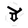 ExtrudaSeal F110 (White) Flipper Gasket Replacement Window Door Draught Excluder
