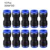 sourcing map Plastic Straight Union Push to Connect Tube Fitting